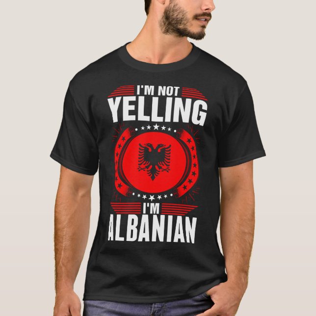 Im T-shirt de hurlement de l'Albanais Im (Devant)