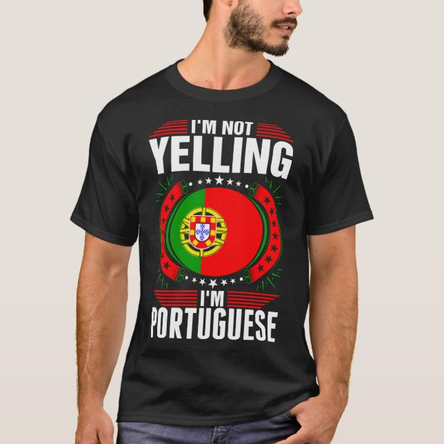 Im T-shirt de hurlement du Portugais Im (Devant)