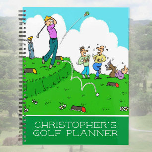 Image amusante des golfeurs jouant au golf. Golf