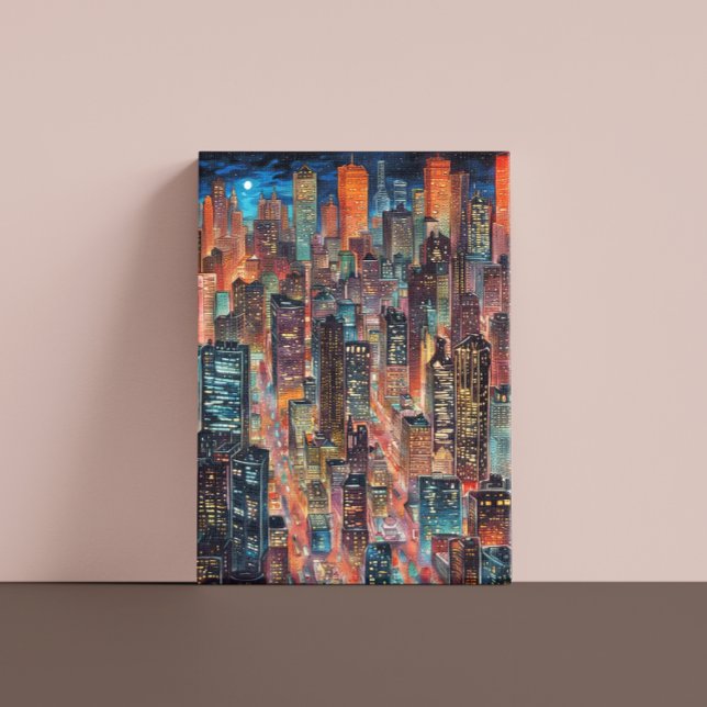 Image Cityscape En Toile De Nuit (Créateur téléchargé)
