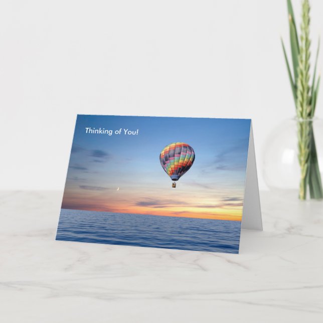 Image de ballon à air chaud pour la carte Get Well (Devant)