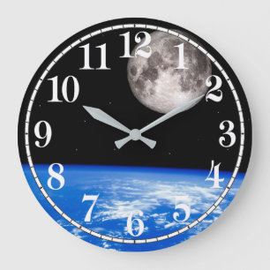 Image de conception de la Terre pour horloge mural