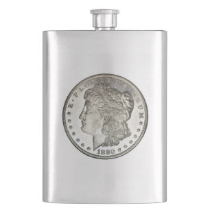 Image de dollar en argent de Morgan sur le flacon