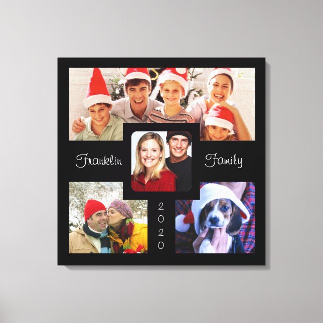 Image de famille personnalisable toile de mur (Recto)