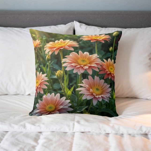 Image de fleur n° 19, série florale, coussin jeté (Créateur téléchargé)