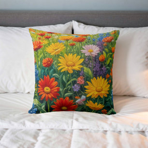 Image de fleur n° 21, série florale, coussin jeté