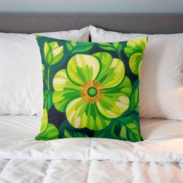 Image de fleur n° 22, série florale, coussin jeté (Créateur téléchargé)