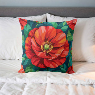 Image de fleur n° 25, série florale, coussin jeté