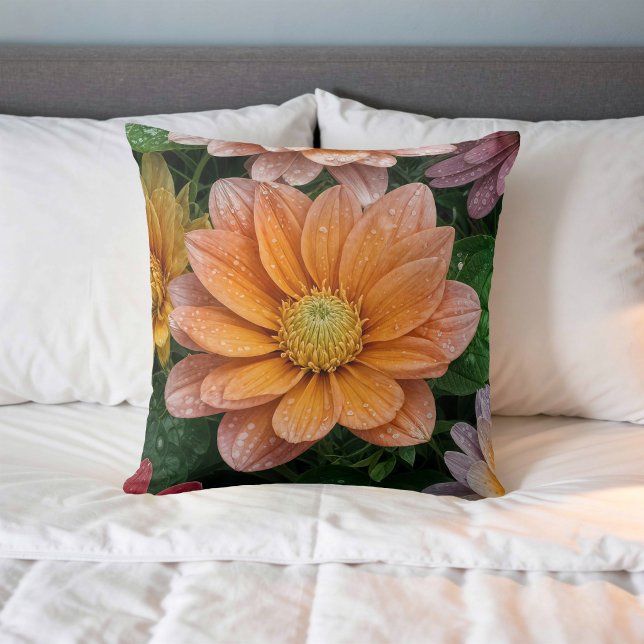 Image de fleur n° 31, série florale, coussin jeté (Créateur téléchargé)