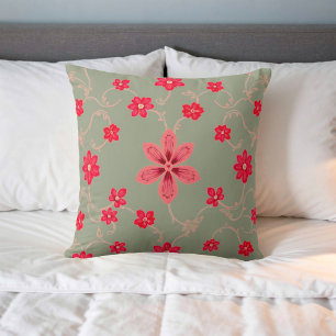 Image de fleur n° 5, série florale, coussin jeté