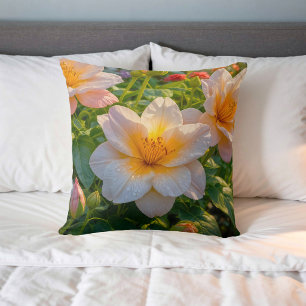 Image de fleur n° 6, série florale, coussin de jet