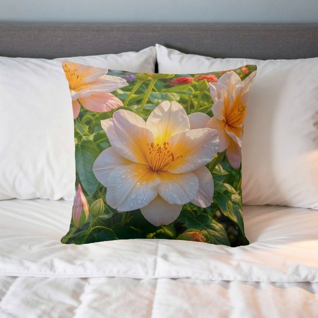 Image de fleur n° 6, série florale, coussin de jet (Créateur téléchargé)