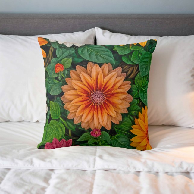 Image de fleur n° 9, série florale, coussin de jet (Créateur téléchargé)