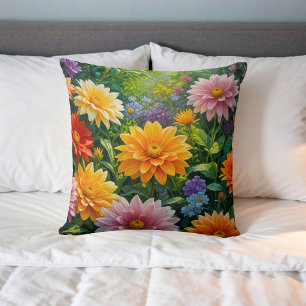 Image de fleurs n° 29, série florale, coussin jeté