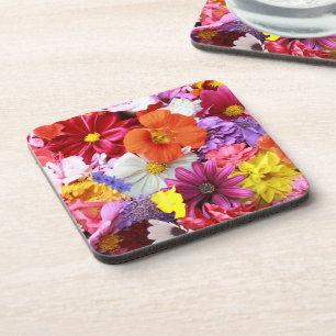 Image de fleurs pour dessous de verre en plastique