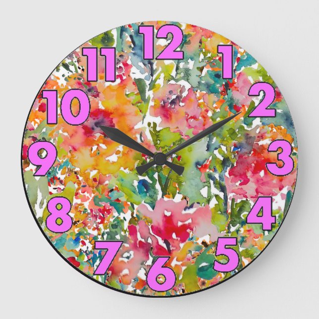 Image de fleurs pour horloges (Recto)