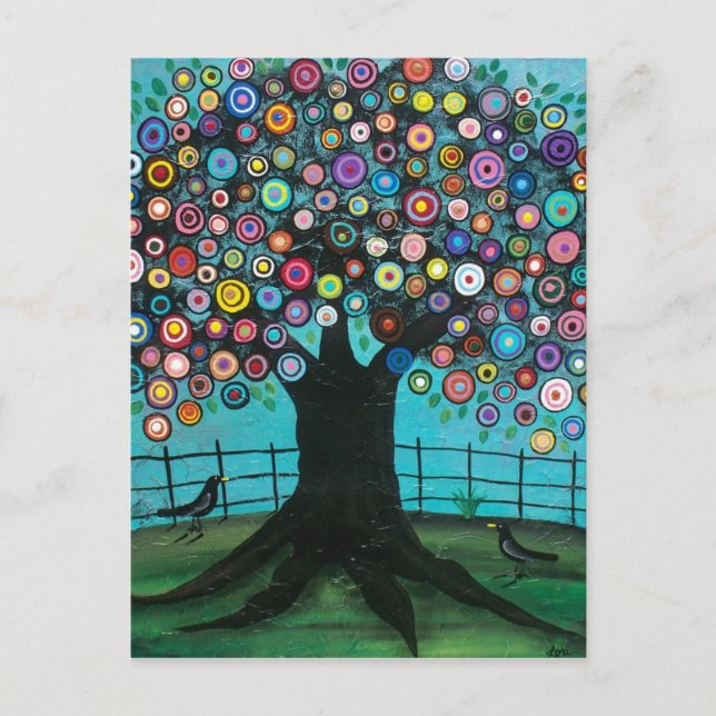 IMAGE DE FOLK ART PAR LORI EVERETT carte postale (Devant)