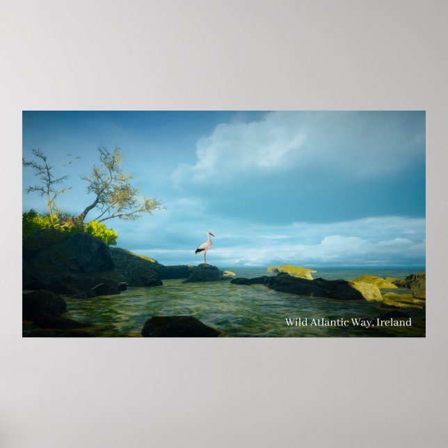 Image de Grey Heron pour Poster (Devant)