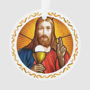 Image de Jésus avec cadre doré
