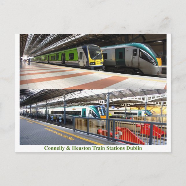 Image de la gare pour carte postale (Devant)