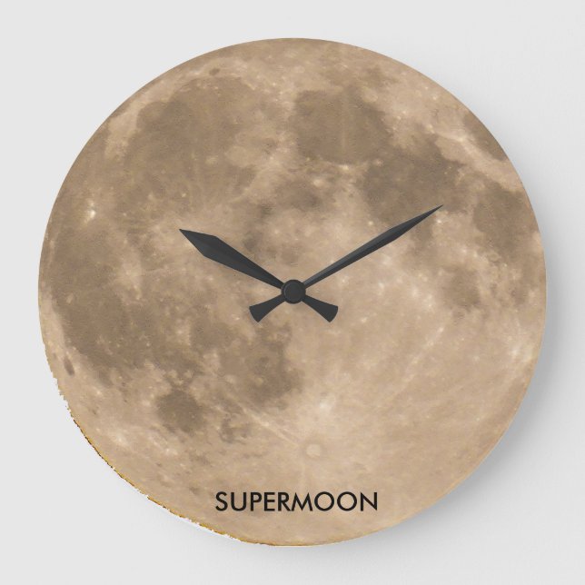 Image de la lune pour horloge à paroi ronde (Recto)