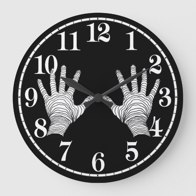 Image de la main effrayant pour horloge murale acr (Recto)