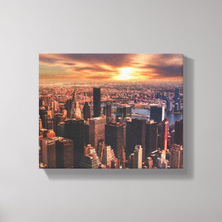 Image de la skyline de la ville sur toile