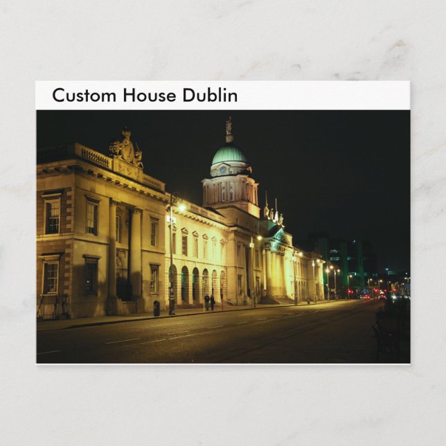 Image de la ville de Dublin pour carte postale (Devant)