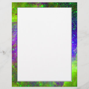 image de l'espace Galaxy violet et vert Nebula.