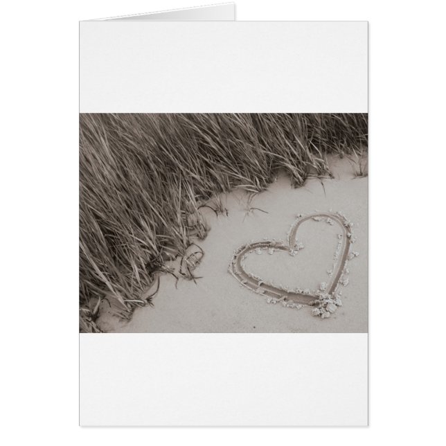 Image de sépia de coeur (Devant)