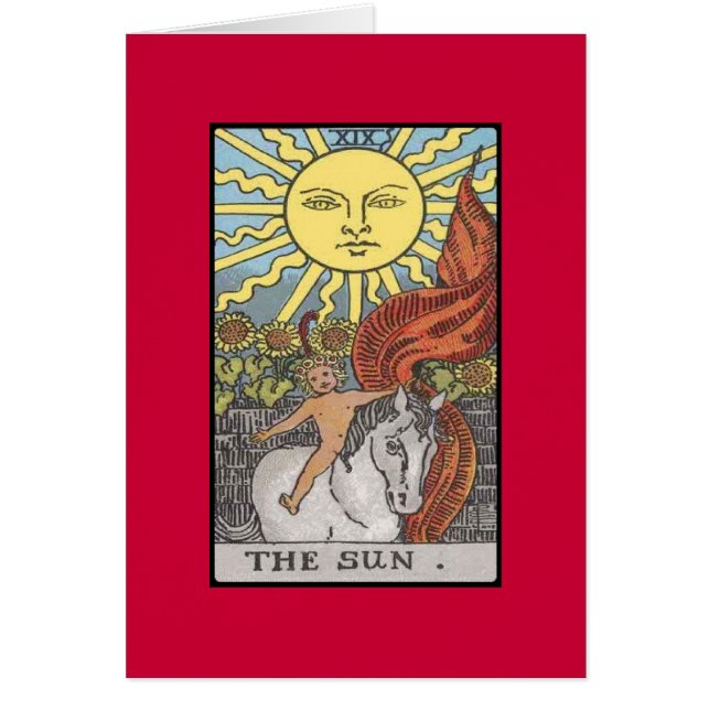 Image de tarot de carte de The Sun (Devant)