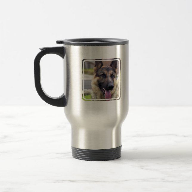 Image de tasse de voyage de berger allemand (Gauche)