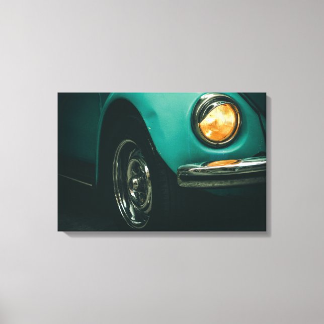 Image de voiture ancienne rétro sur toile (Recto)