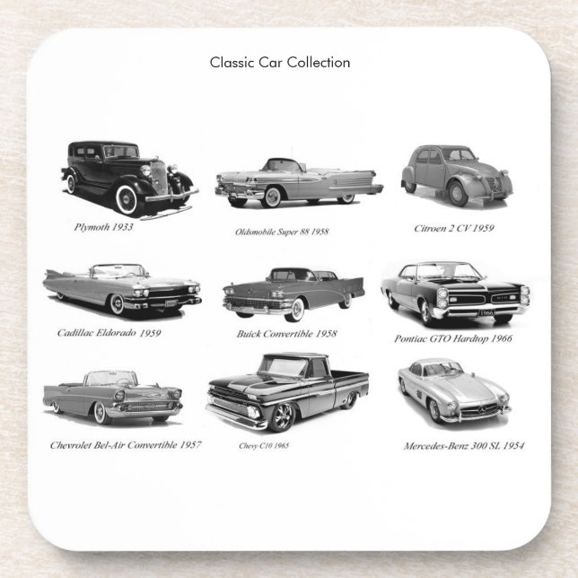 Image de voiture classique pour dessous de verre e (Devant)