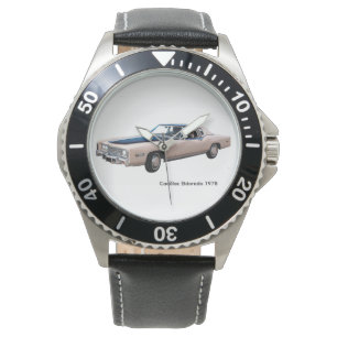 Image de voiture classique pour montre en cuir noi