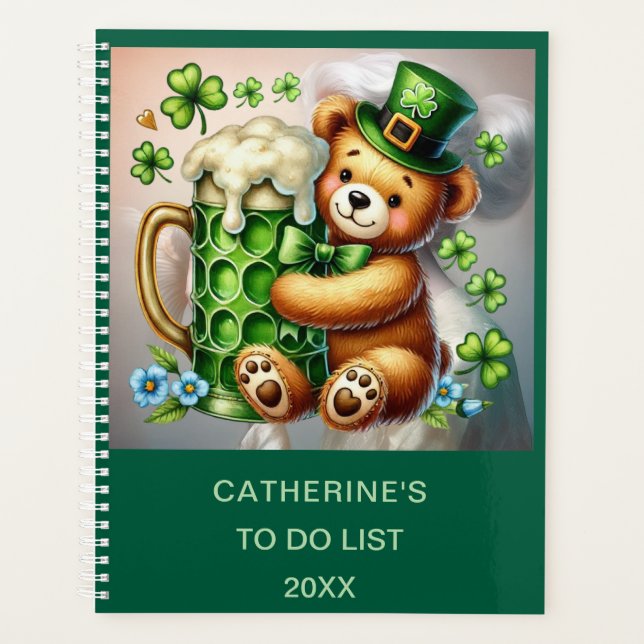 IMAGE D'OURS PERSONNALISÉE DE LA SAINT-PATRICK (Devant)