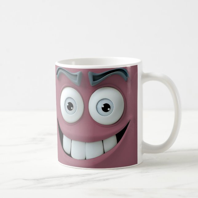 Image drôle du visage sur Mug (Droite)