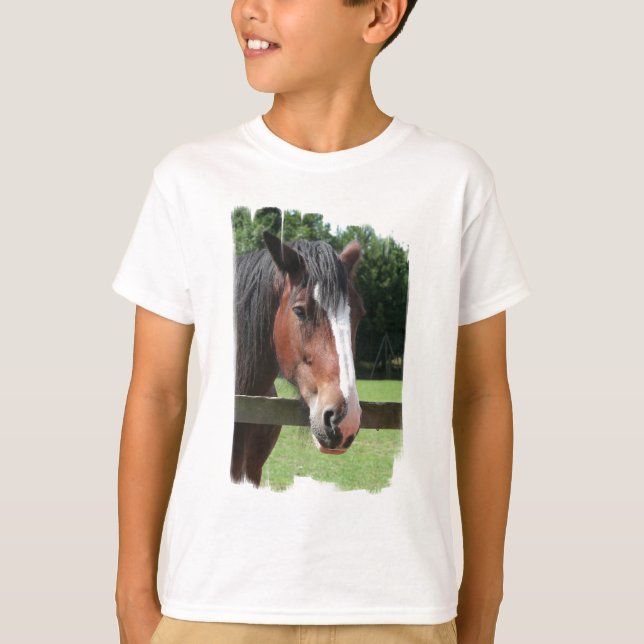 Image du T-shirt d'un enfant quart de cheval (Devant)