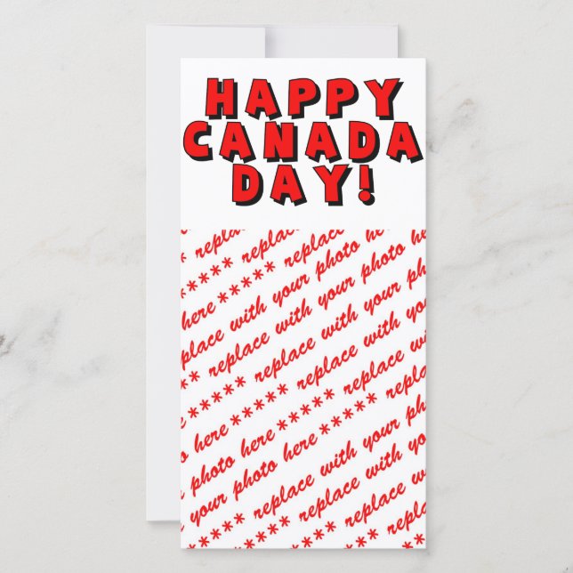Image du texte de la fête du Canada (Devant)
