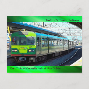 Image du train pour carte postale