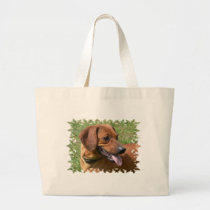 Image d'un sac de toile de chien de teckel