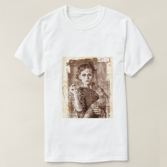 Image d'un t-shirt de fille attirante (Design devant)