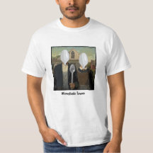 Image d'un t-shirt graphique parodiant American Go