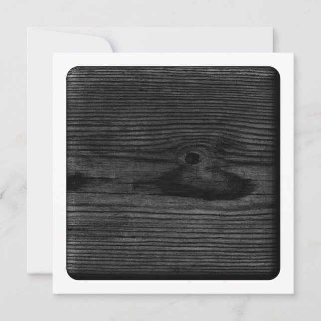 Image en bois noir. (Devant)