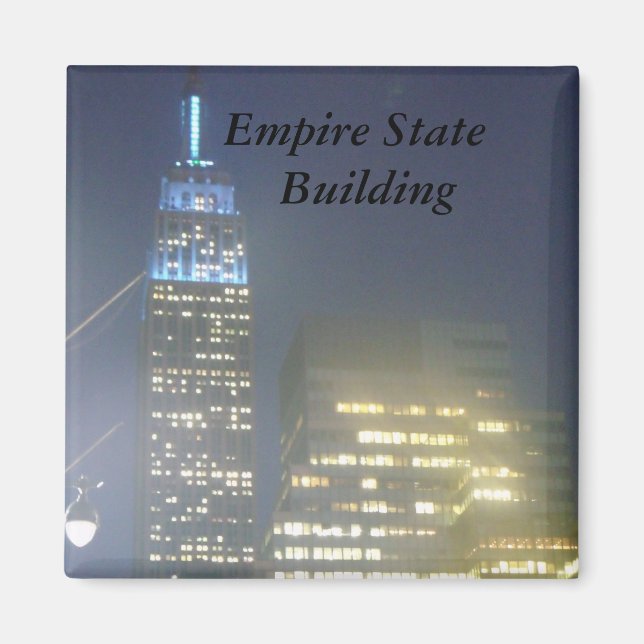 Image en direct de l'Empire State Building Magnet (Devant)