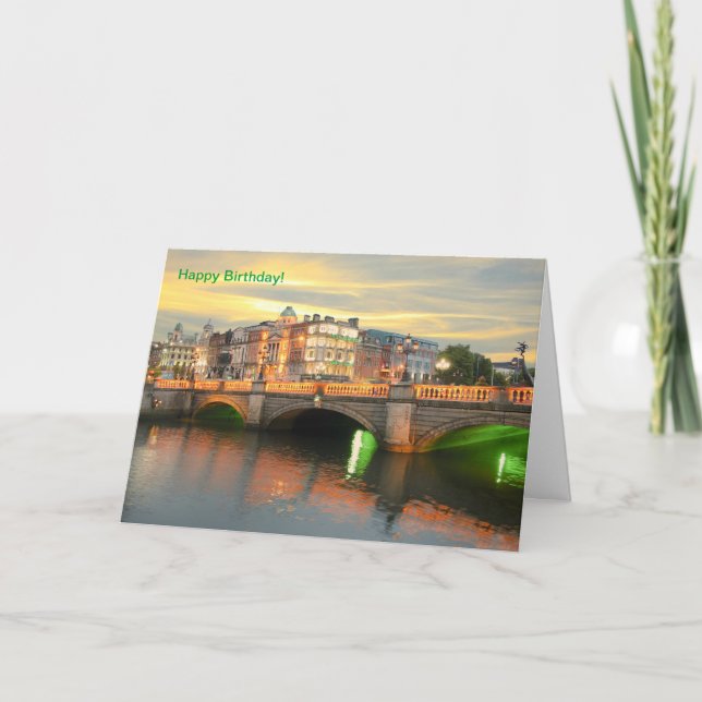 Image irlandaise de la carte de voeux d'anniversai (Devant)