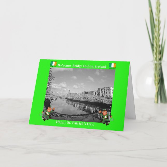Image irlandaise pour carte de voeux (Devant)