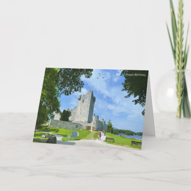 Image irlandaise pour carte de voeux d'anniversair (Devant)