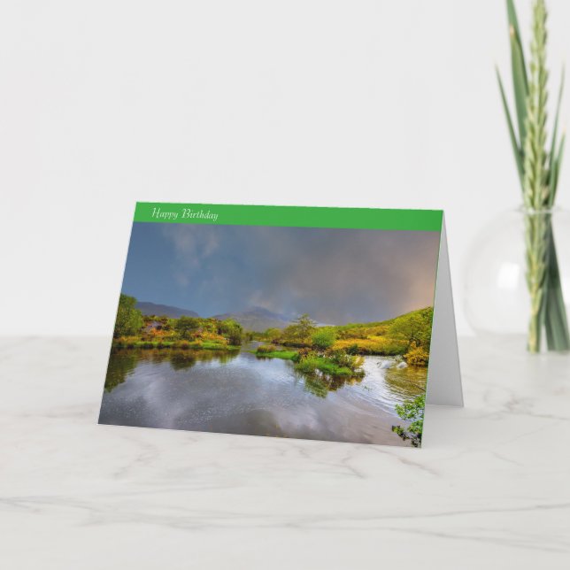 Image irlandaise pour carte de voeux d'anniversair (Devant)