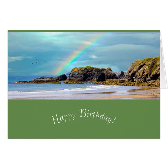 Image irlandaise pour carte de voeux d'anniversair (Devant horizontal)